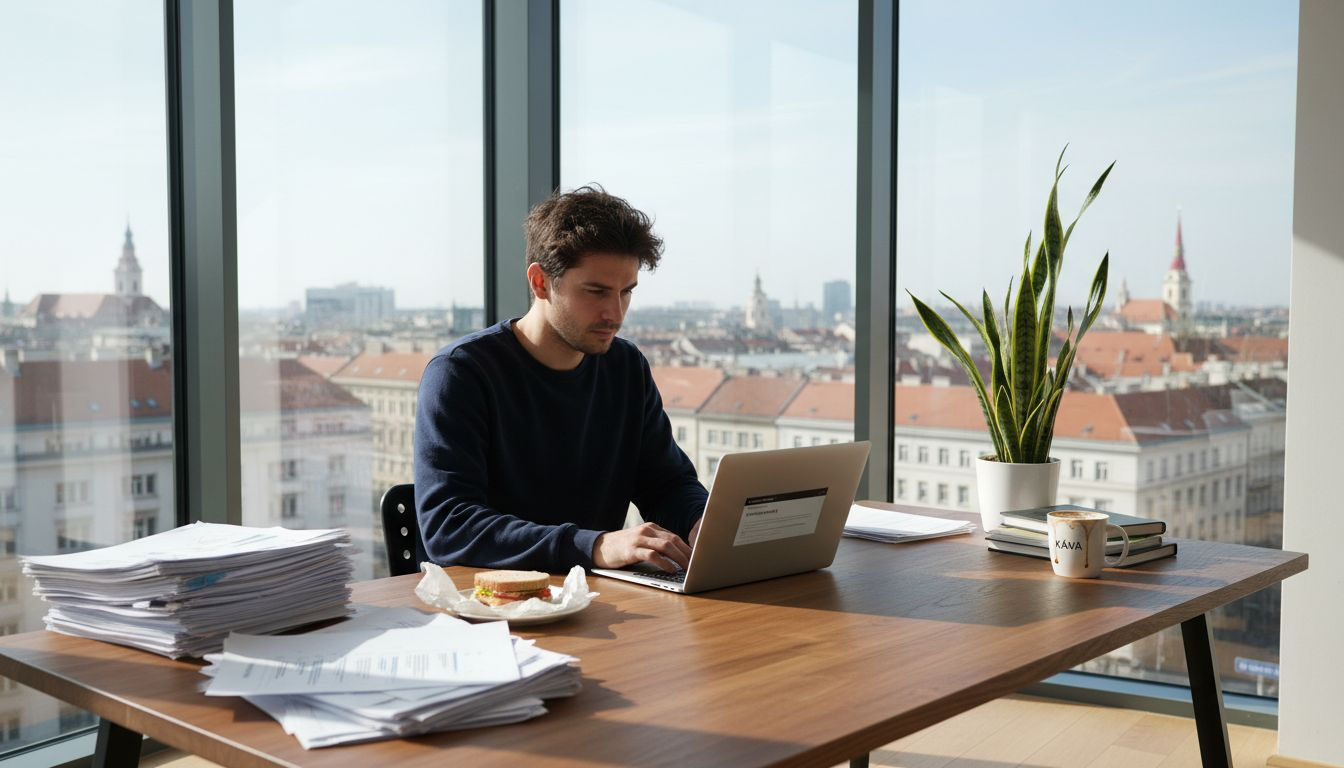Majiteľ malej firmy pripravuje online kampaň