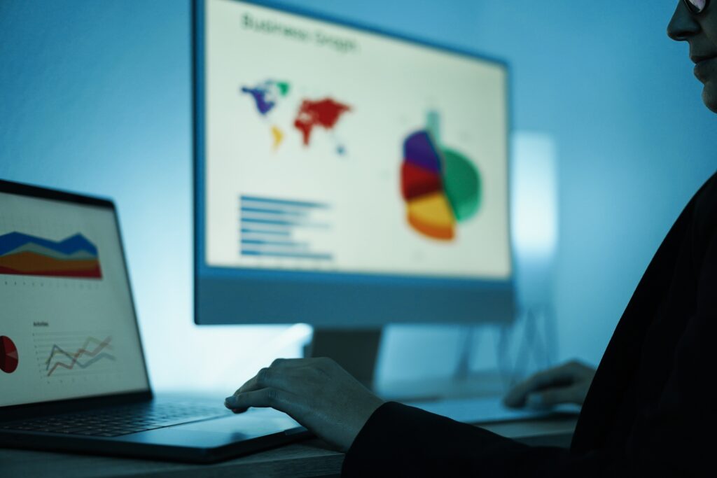 young woman analyzing data charts for marketing bu 2026 03 26 04 00 39 utc tronos