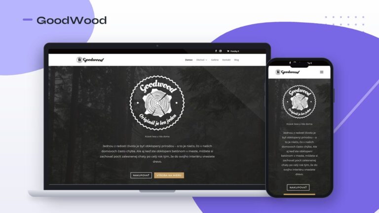 GoodWood – web od Tronosu na notebooku a mobile